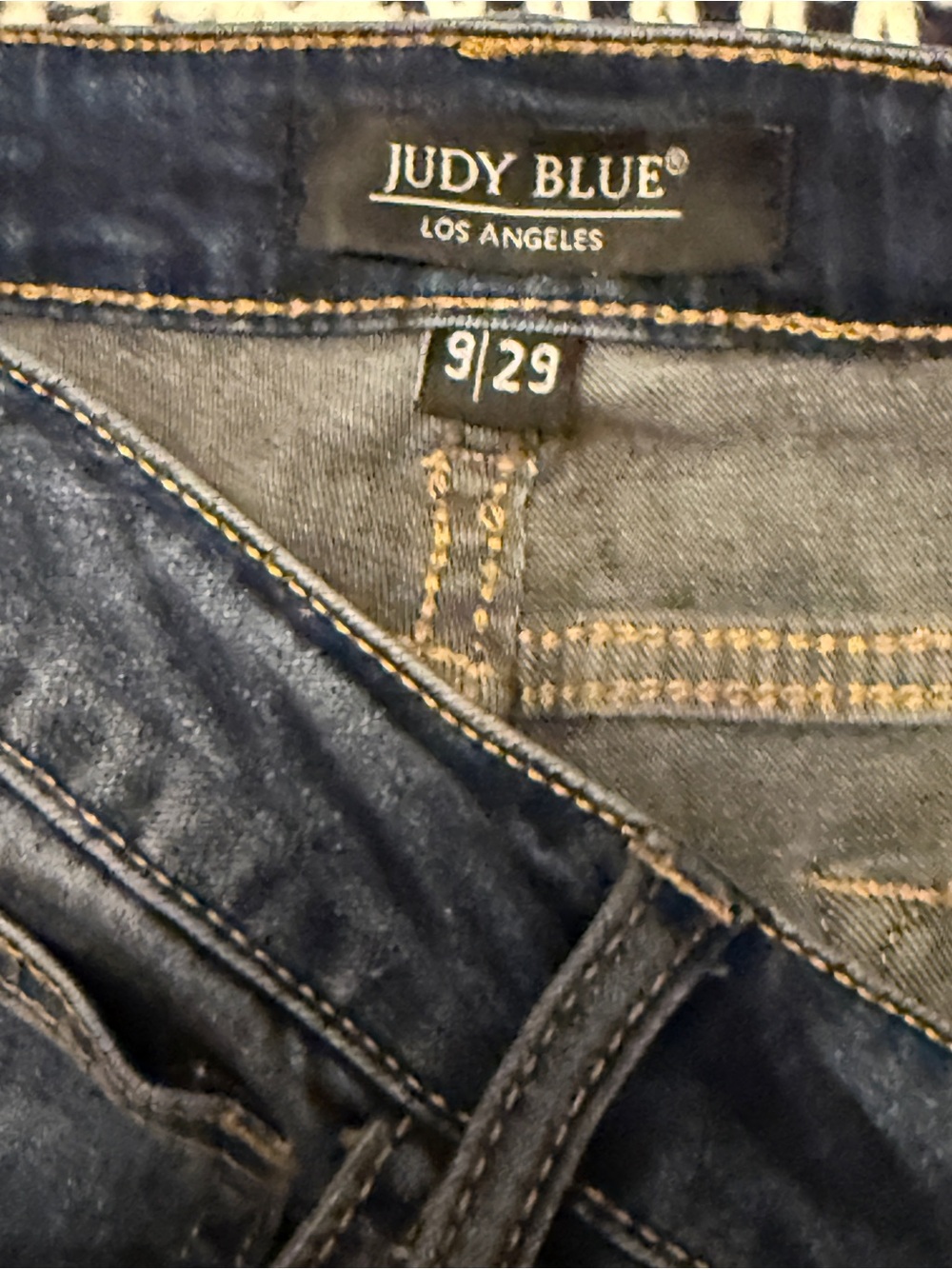 Judy Blue Medium-Dark Blue Distressed Ankle Crop Jeans size 29 - Picture 10 of 12